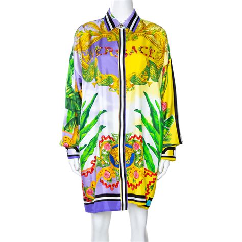 versace beverly palm silk shirt|All Shirts .